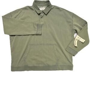 No Boundaries Oversized Button-Up Cotton 2XL Long Sleeve